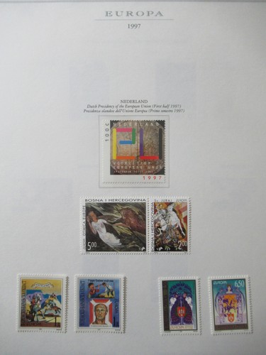 Europa cept 1997 - cept, collezione